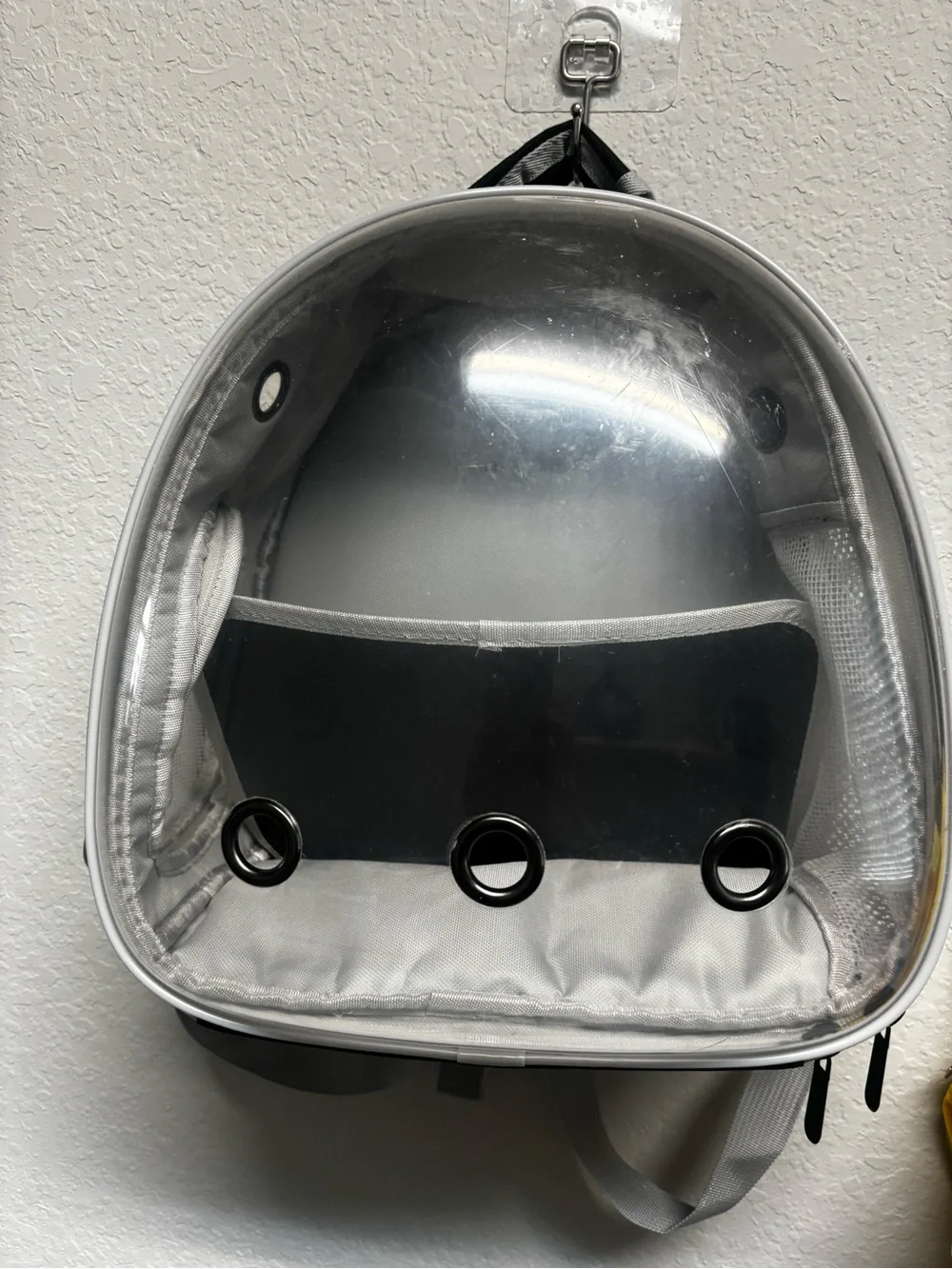 Clear Bubble Pet Backpack Carrier - Black and Clear